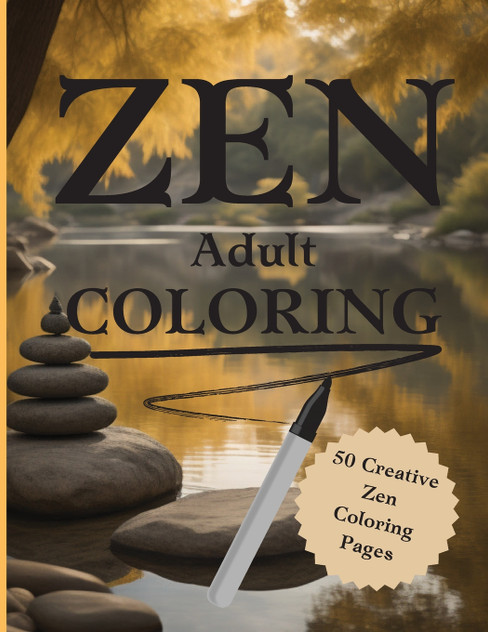 Zen Coloring Book for Adults. Zen Coloring Book for Adults.
