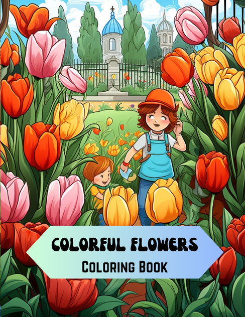 Colorful Flowers Coloring Book Colorful Flowers Coloring Book