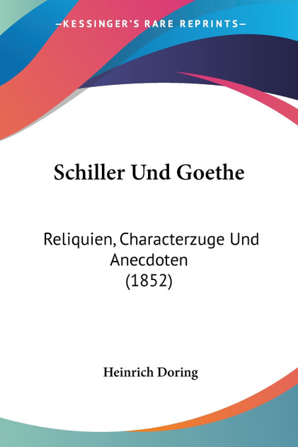 Schiller Und Goethe Schiller Und Goethe