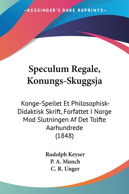 Speculum Regale, Konungs-Skuggsja