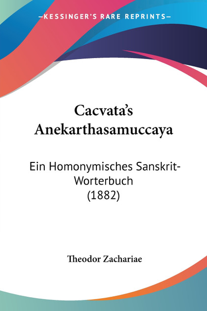 Cacvata's Anekarthasamuccaya Cacvata's Anekarthasamuccaya