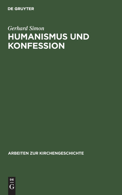 Humanismus und Konfession Humanismus und Konfession