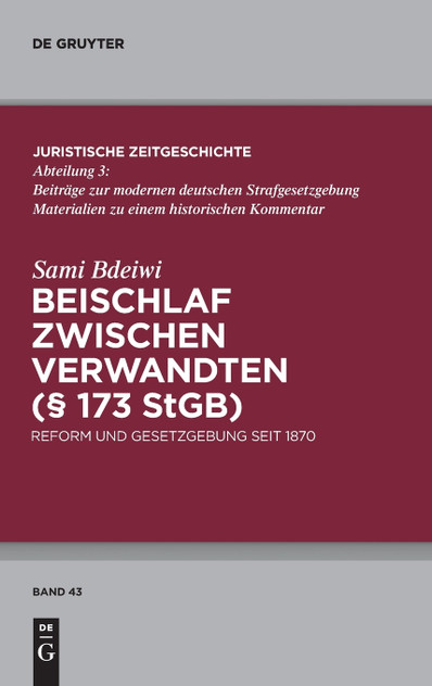 Beischlaf zwischen Verwandten (§ 173 StGB) Beischlaf zwischen Verwandten (§ 173 StGB)