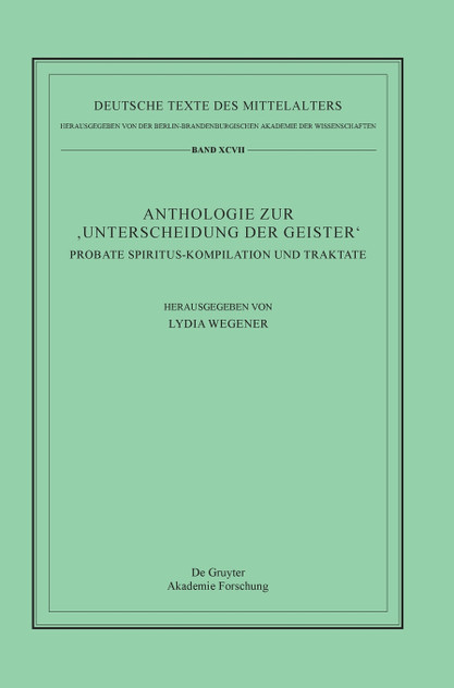 Anthologie zur ‚Unterscheidung der Geister' Anthologie zur ‚Unterscheidung der Geister'