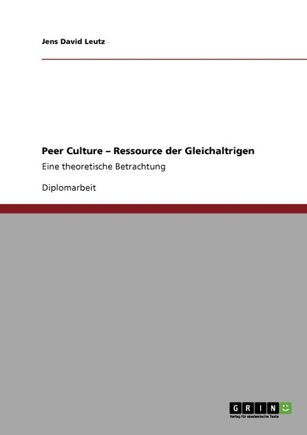 Peer Culture - Ressource der Gleichaltrigen