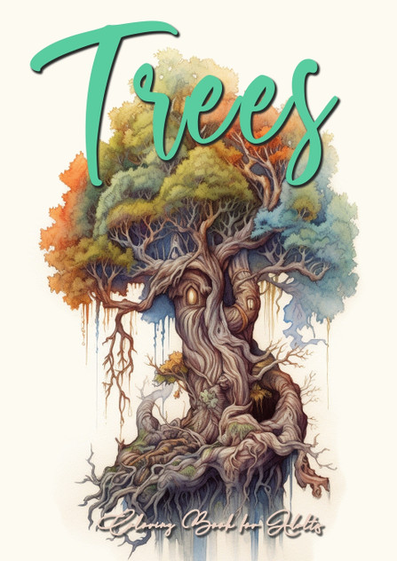 Trees Coloring Book for Adults Trees Coloring Book for Adults