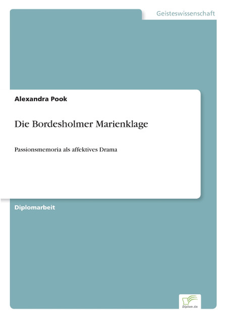 Die Bordesholmer Marienklage Die Bordesholmer Marienklage