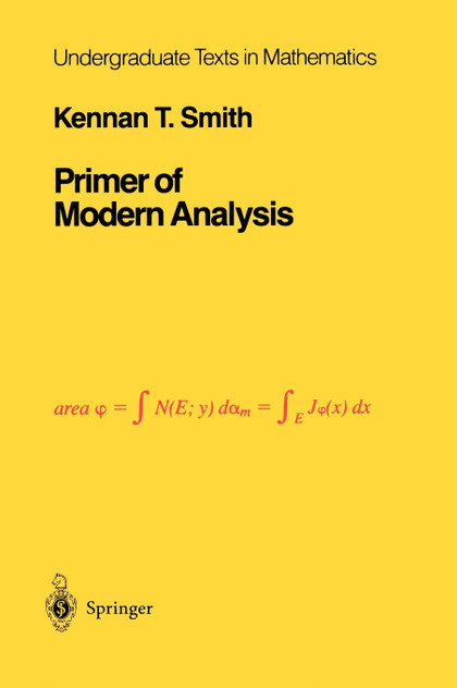 Primer of Modern Analysis Primer of Modern Analysis