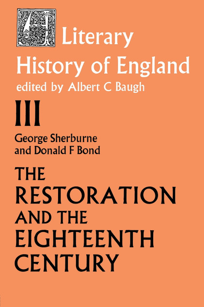 The Literary History of England The Literary History of England