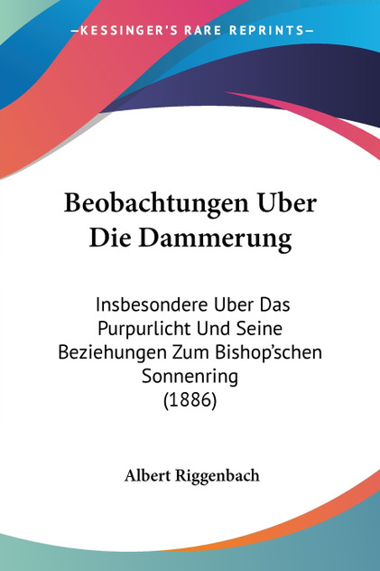 Beobachtungen Uber Die Dammerung Beobachtungen Uber Die Dammerung