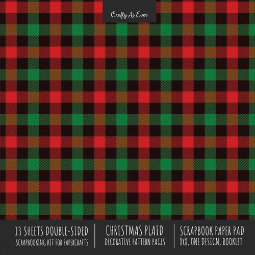 Christmas Plaid Scrapbook Paper Pad 8x8 Scrapbooking Kit for Cardmaking Gifts, DIY Crafts, Printmaking, Papercrafts, Holiday Decorative Pattern Pages Christmas Plaid Scrapbook Paper Pad 8x8 Scrapbooking Kit for Cardmaking Gifts, DIY Crafts, Printmaking, Papercrafts, Holiday Decorative Pattern Pages