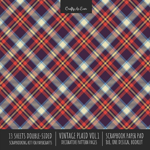 Vintage Plaid 1 Scrapbook Paper Pad 8x8 Scrapbooking Kit for Cardmaking Gifts, DIY Crafts, Printmaking, Papercrafts, Decorative Pattern Pages Vintage Plaid 1 Scrapbook Paper Pad 8x8 Scrapbooking Kit for Cardmaking Gifts, DIY Crafts, Printmaking, Papercrafts, Decorative Pattern Pages