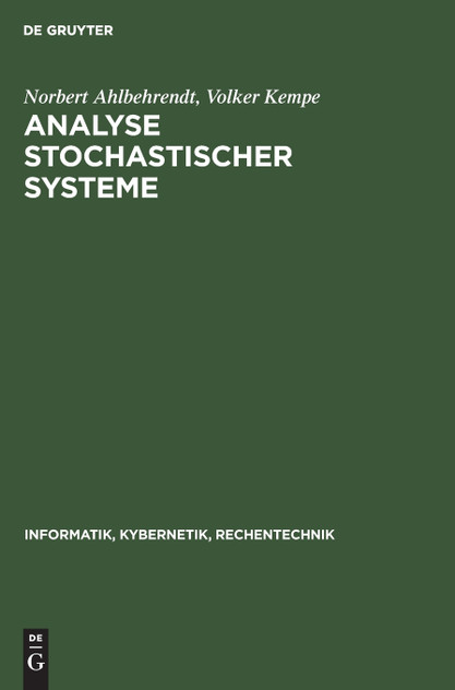 Analyse stochastischer Systeme Analyse stochastischer Systeme