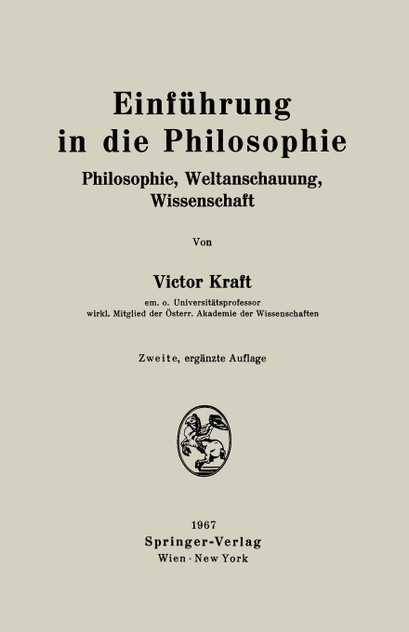 Einfuhrung in Die Philosophie Einfuhrung in Die Philosophie