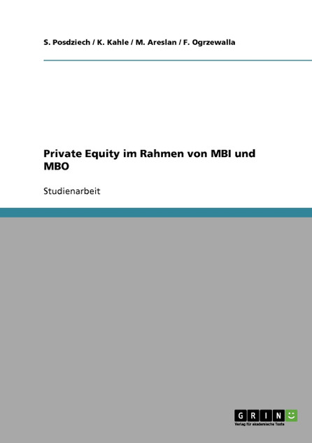 Private Equity im Rahmen von MBI und MBO