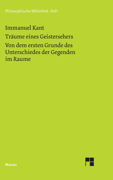 Träume eines Geistersehers Träume eines Geistersehers