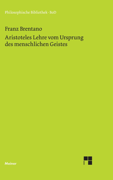 Aristoteles Lehre vom Ursprung des menschlichen Geistes Aristoteles Lehre vom Ursprung des menschlichen Geistes