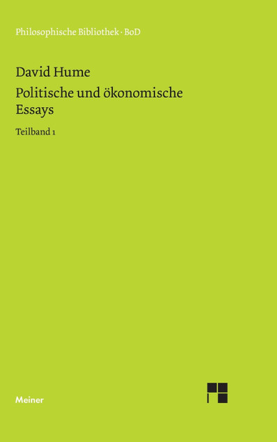 Politische und ökonomische Essays / Politische und ökonomische Essays Politische und ökonomische Essays / Politische und ökonomische Essays