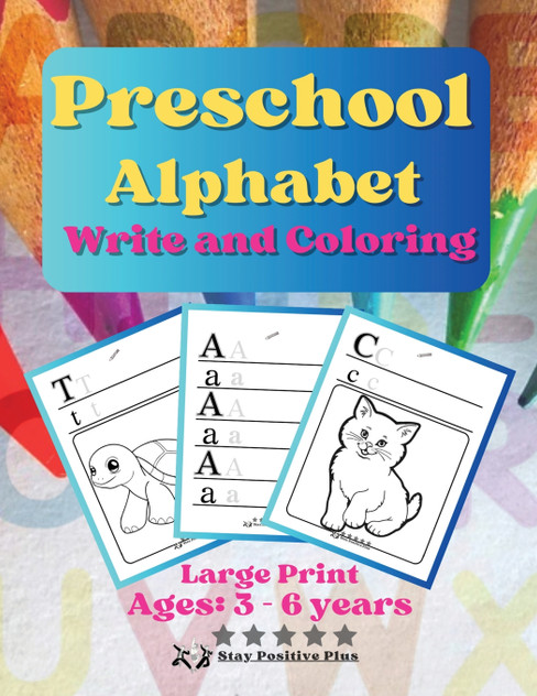Preschool Alphabet Write and Coloring Preschool Alphabet Write and Coloring