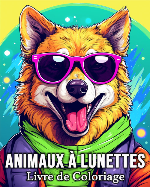 Animaux à Lunettes Livre de Coloriage Animaux à Lunettes Livre de Coloriage