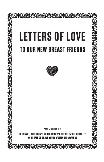 Letters of Love - to our new breast friends Letters of Love - to our new breast friends
