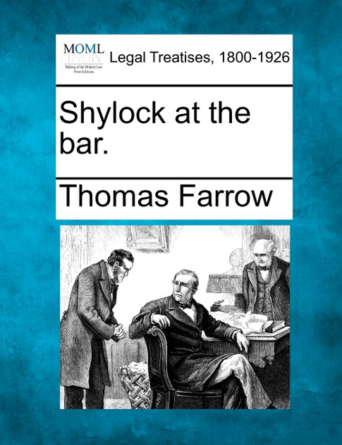 Shylock at the bar.