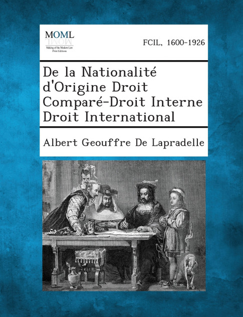 de La Nationalite D'Origine Droit Compare-Droit Interne Droit International de La Nationalite D'Origine Droit Compare-Droit Interne Droit International