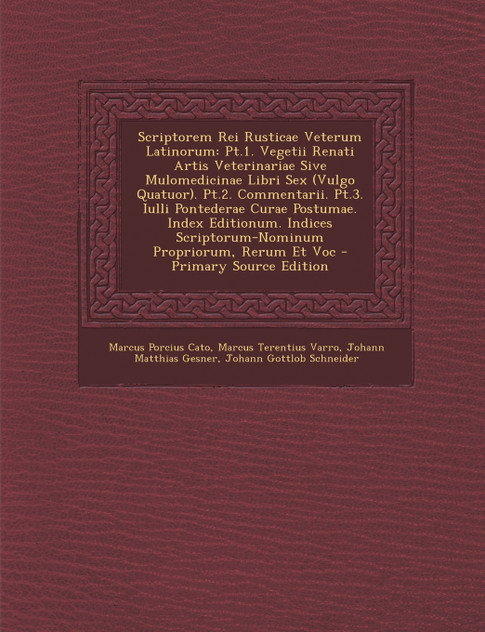 Scriptorem Rei Rusticae Veterum Latinorum Scriptorem Rei Rusticae Veterum Latinorum