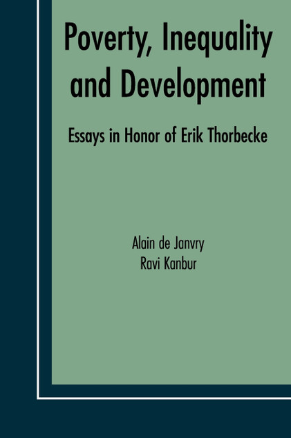 Poverty, Inequality and Development Poverty, Inequality and Development