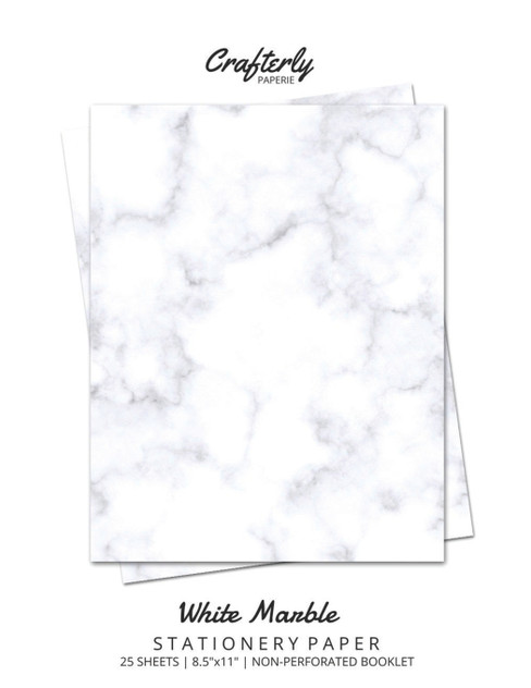 White Marble Stationery Paper White Marble Stationery Paper