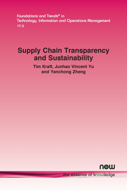 Supply Chain Transparency and Sustainability Supply Chain Transparency and Sustainability
