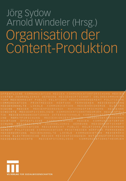 Organisation der Content-Produktion