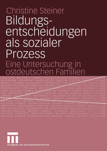 Bildungsentscheidungen als sozialer Prozess Bildungsentscheidungen als sozialer Prozess