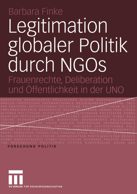 Legitimation Globaler Politik Durch Ngos