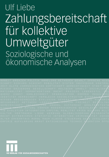 Zahlungsbereitschaft für kollektive Umweltgüter