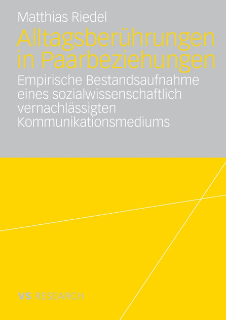 Alltagsberührungen in Paarbeziehungen Alltagsberührungen in Paarbeziehungen