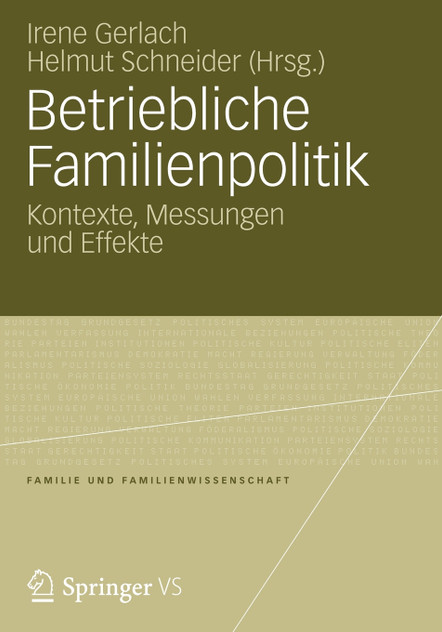 Betriebliche Familienpolitik Betriebliche Familienpolitik