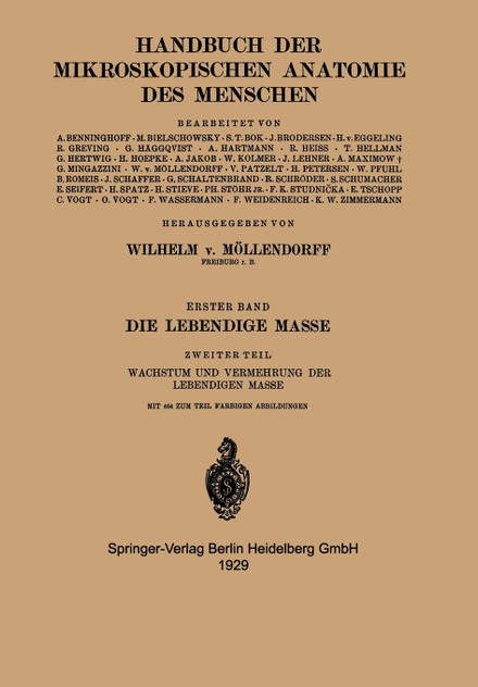 Die Lebendige Masse Die Lebendige Masse