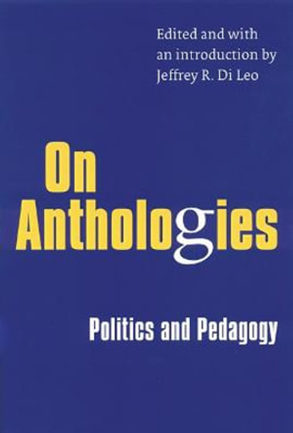 On Anthologies On Anthologies