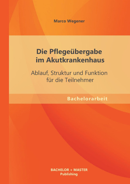 Die Pflegeübergabe im Akutkrankenhaus Die Pflegeübergabe im Akutkrankenhaus