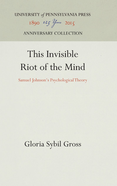 This Invisible Riot of the Mind This Invisible Riot of the Mind