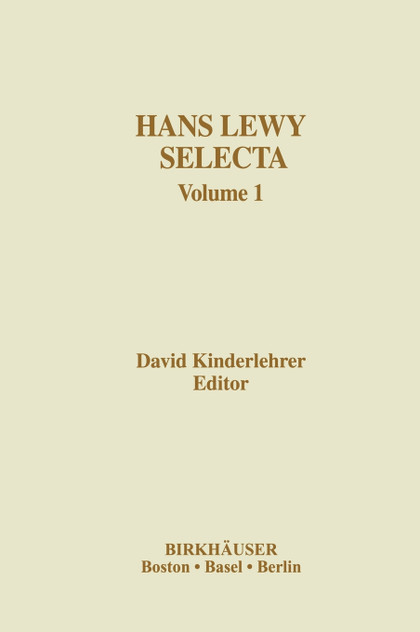 Hans Lewy Selecta