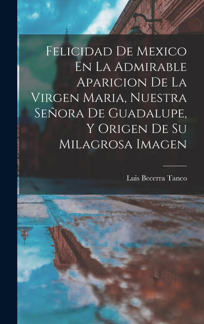 Felicidad De Mexico En La Admirable Aparicion De La Virgen Maria, Nuestra Señora De Guadalupe, Y Origen De Su Milagrosa Imagen Felicidad De Mexico En La Admirable Aparicion De La Virgen Maria, Nuestra Señora De Guadalupe, Y Origen De Su Milagrosa Imagen