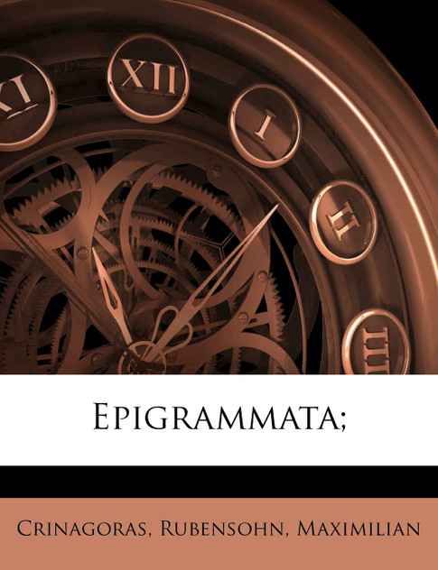 Epigrammata; Epigrammata;