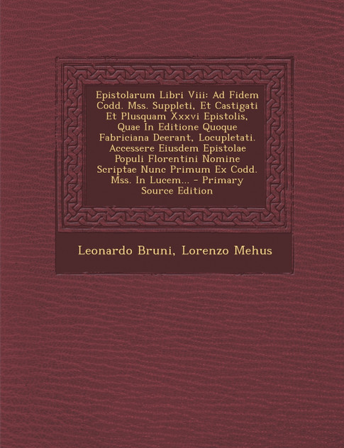 Epistolarum Libri Viii Epistolarum Libri Viii