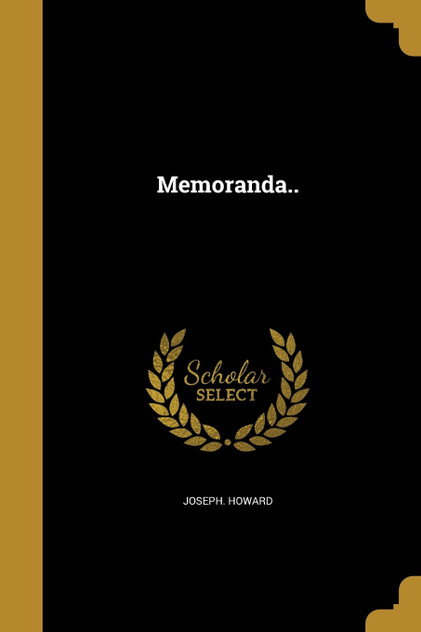 Memoranda.. Memoranda..