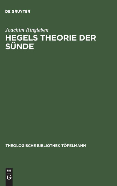 Hegels Theorie der Sünde