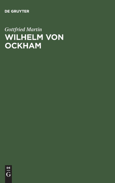Wilhelm von Ockham Wilhelm von Ockham