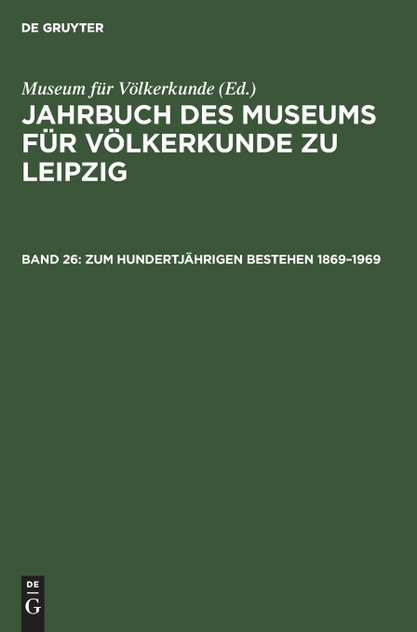 Zum hundertjährigen Bestehen 1869-1969