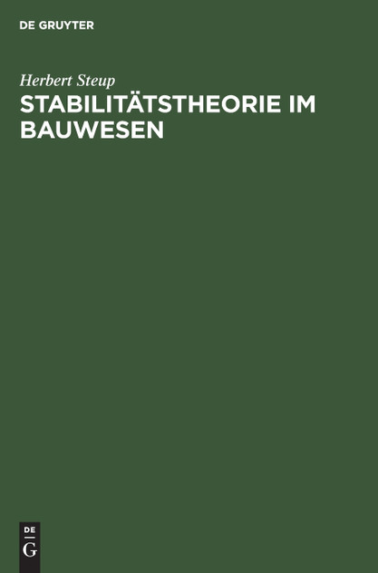 Stabilitätstheorie im Bauwesen Stabilitätstheorie im Bauwesen